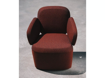 SASSI - Fabric armchair with armrests by La Manufacture - view 3